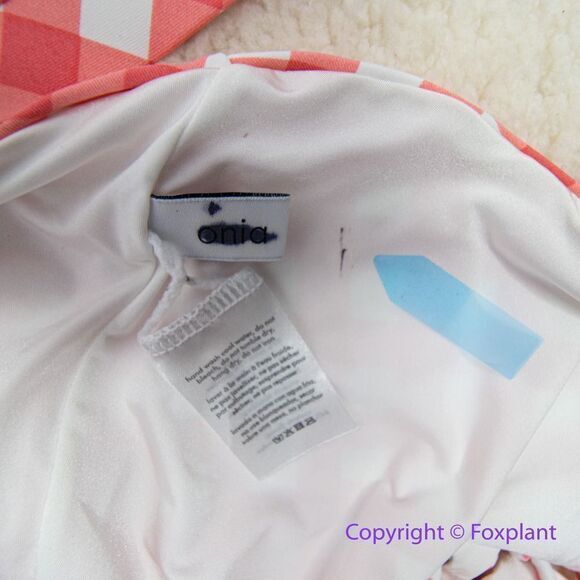 NEW Onia Raquel Barbiecore pink gingham check raquel one‎ piece swimsuit, size S - Picture 15 of 16